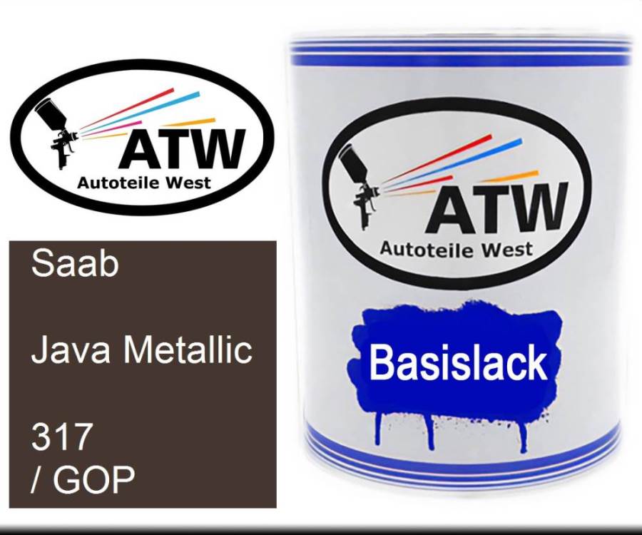 Saab, Java Metallic, 317 / GOP: 1L Lackdose, von ATW Autoteile West.